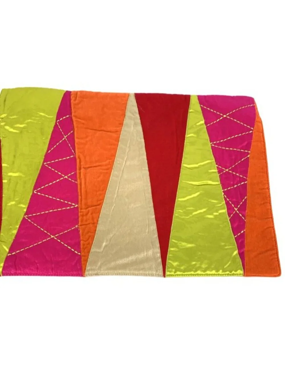 Pier 1 Placemats Lot of 5 Multcolor Shiny Pink Table Linens Whimsical